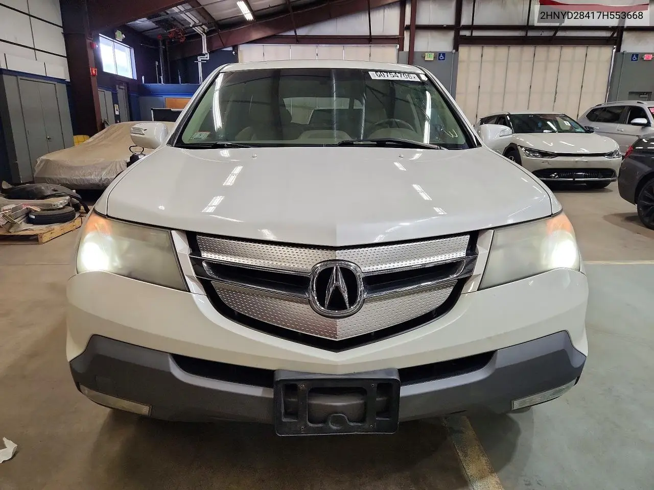 2007 Acura Mdx Technology VIN: 2HNYD28417H553668 Lot: 60754706