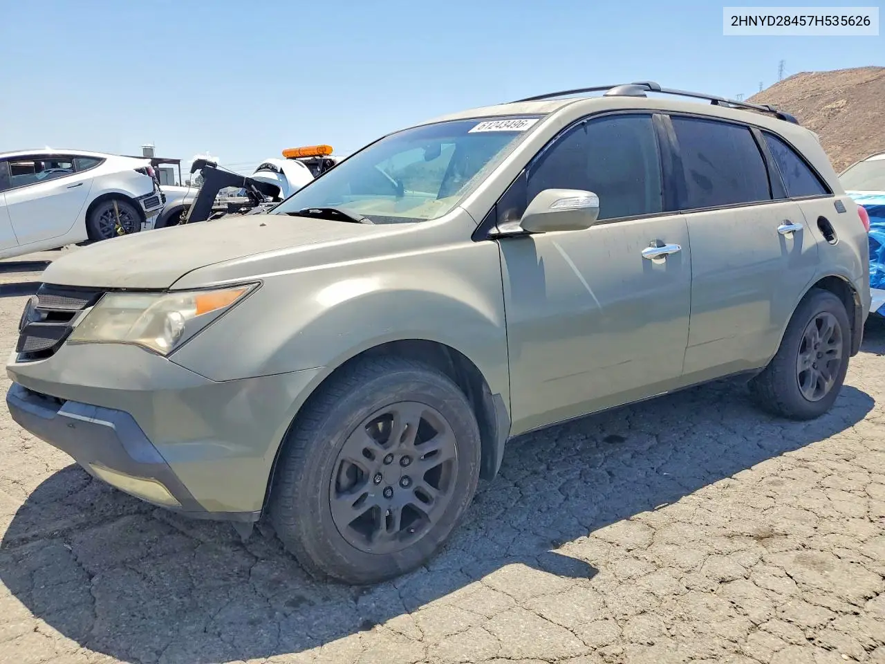 2007 Acura Mdx Technology VIN: 2HNYD28457H535626 Lot: 61243496