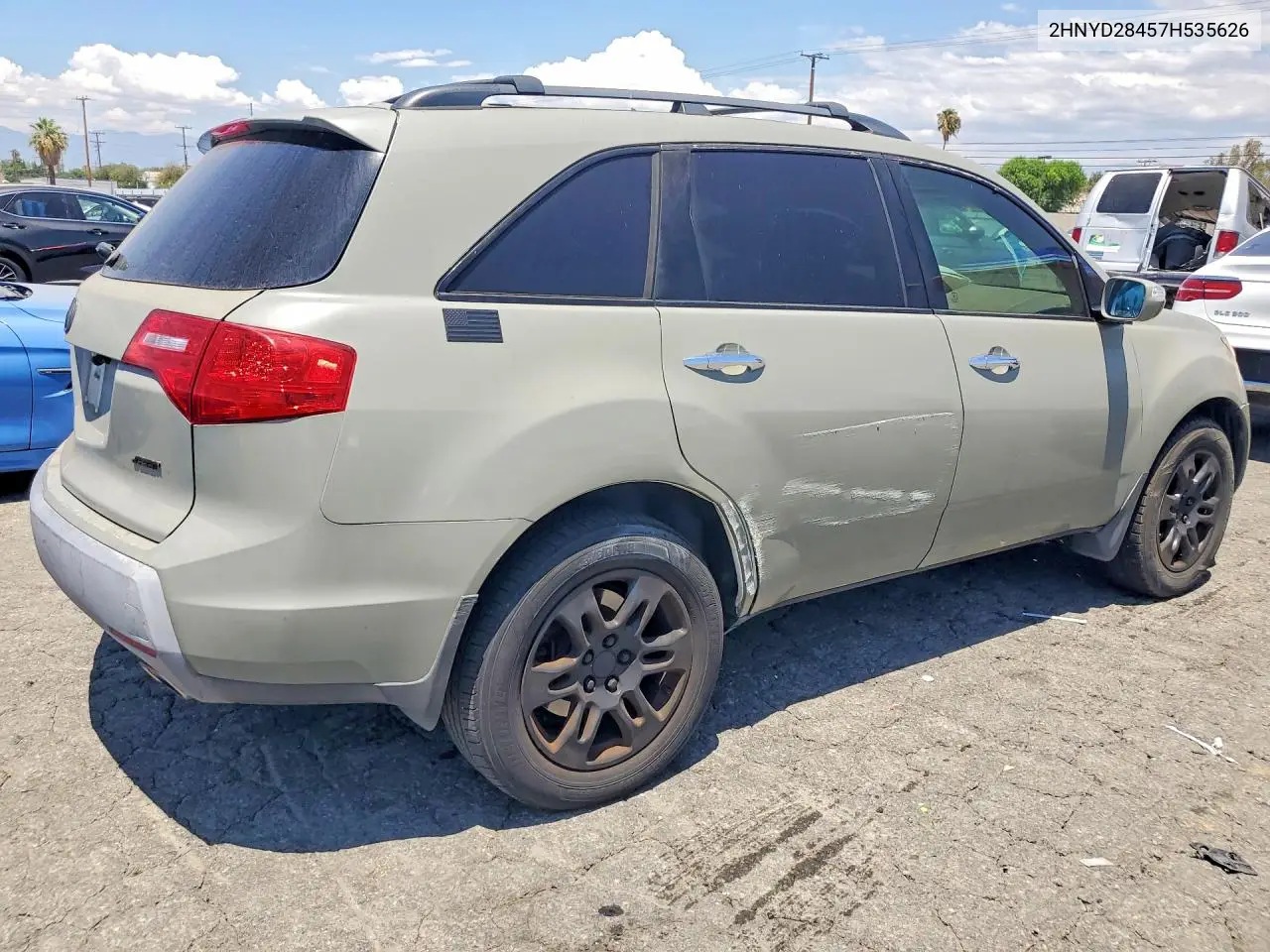 2007 Acura Mdx Technology VIN: 2HNYD28457H535626 Lot: 61243496