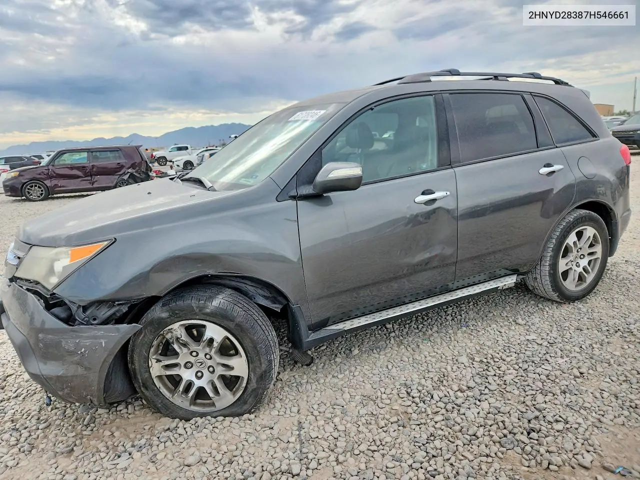2007 Acura Mdx Technology VIN: 2HNYD28387H546661 Lot: 61738246