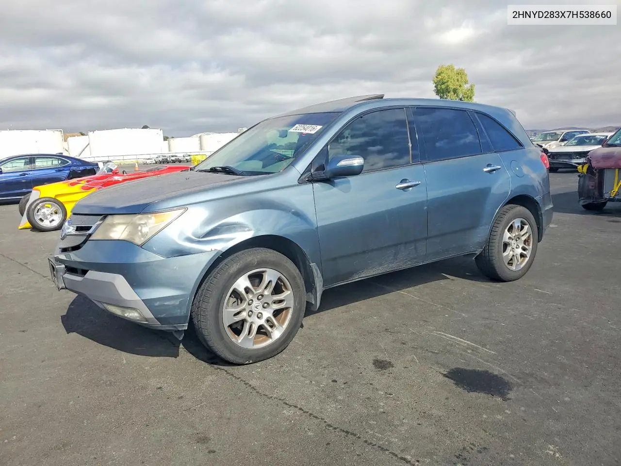 2007 Acura Mdx Technology VIN: 2HNYD283X7H538660 Lot: 62254016