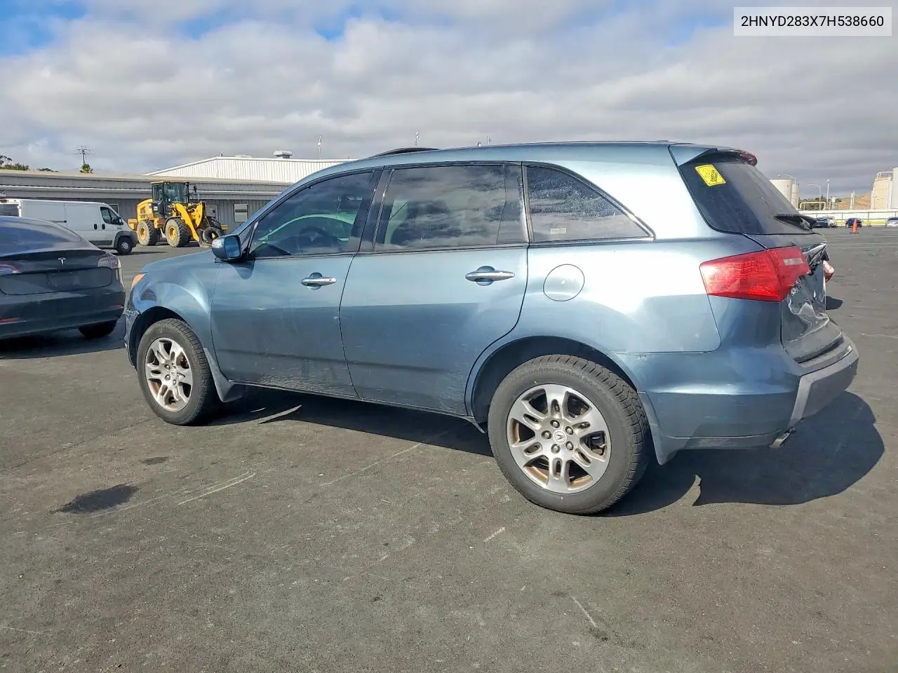 2007 Acura Mdx Technology VIN: 2HNYD283X7H538660 Lot: 62254016