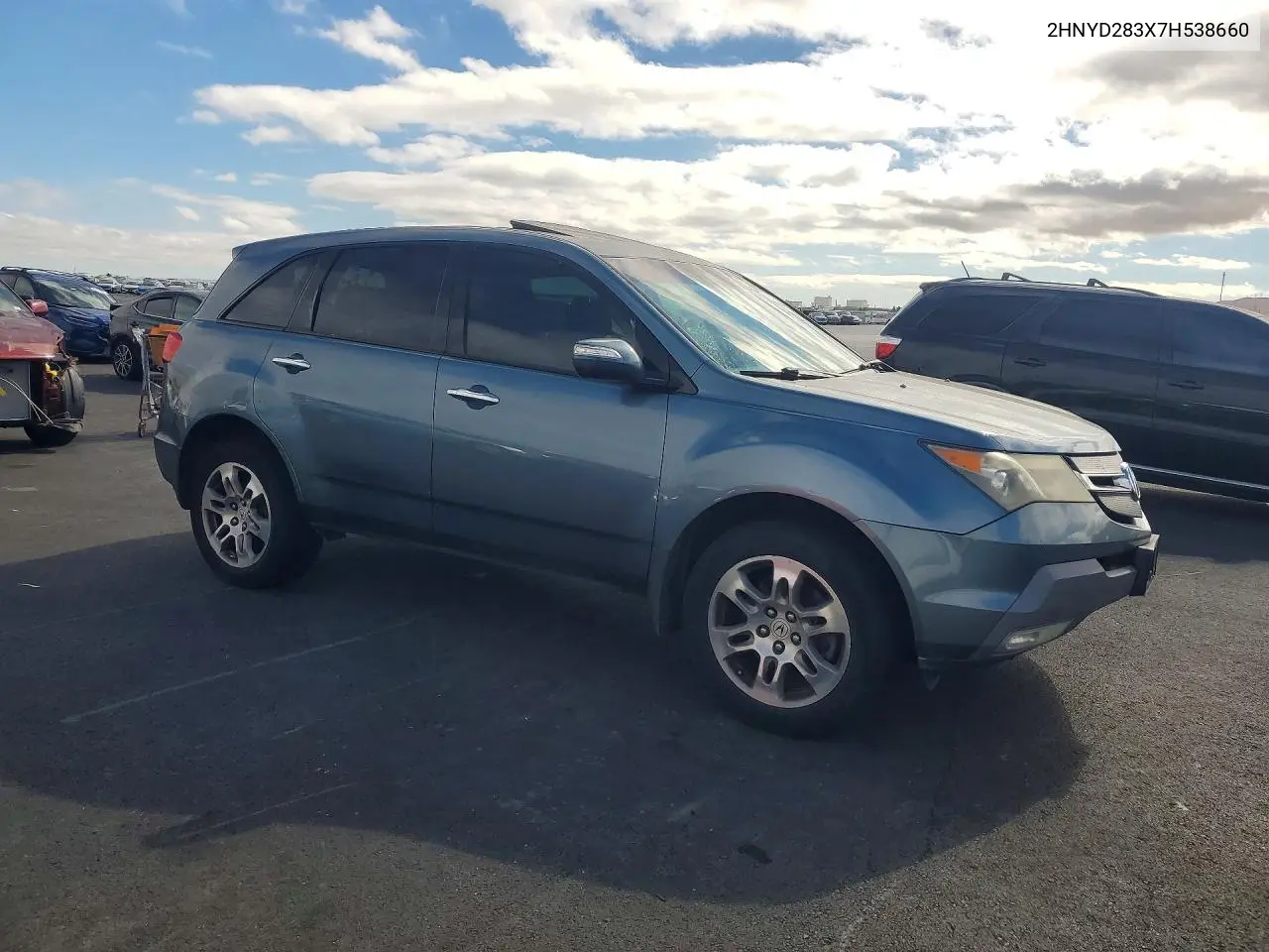 2007 Acura Mdx Technology VIN: 2HNYD283X7H538660 Lot: 62254016