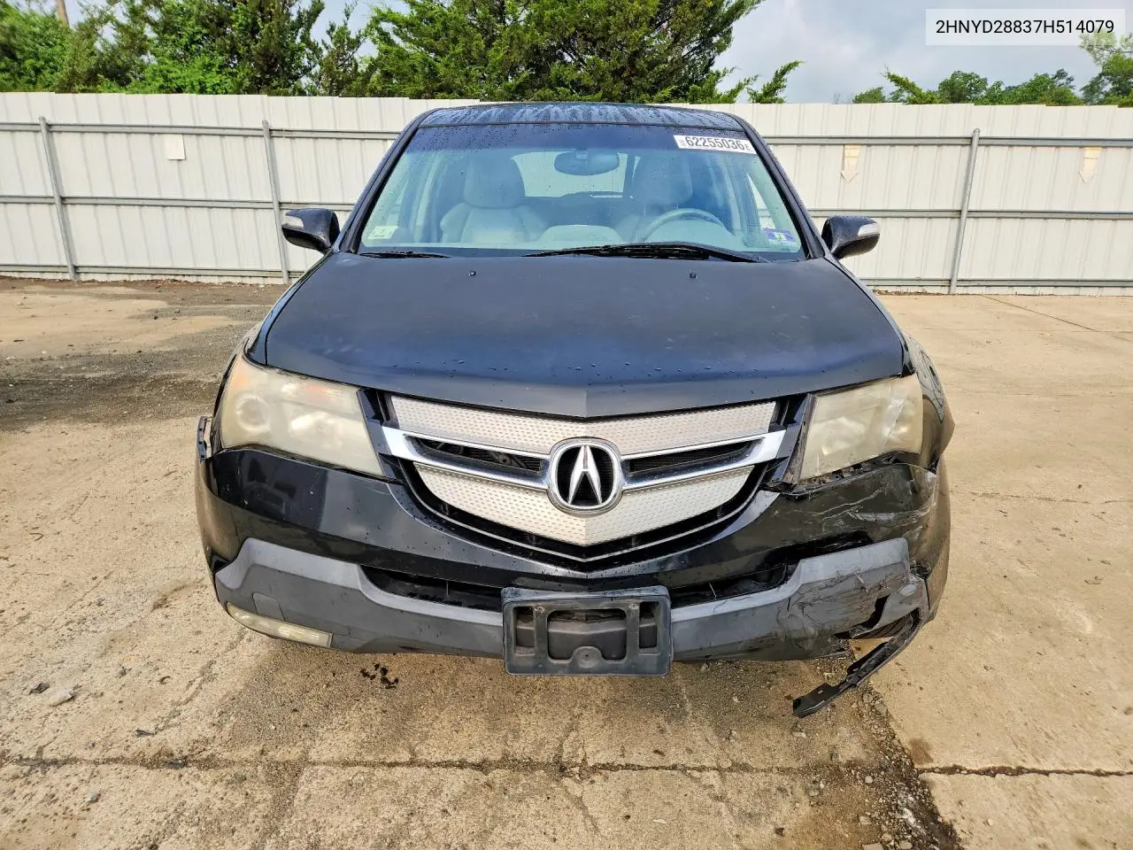 2007 Acura Mdx Sport VIN: 2HNYD28837H514079 Lot: 62255036