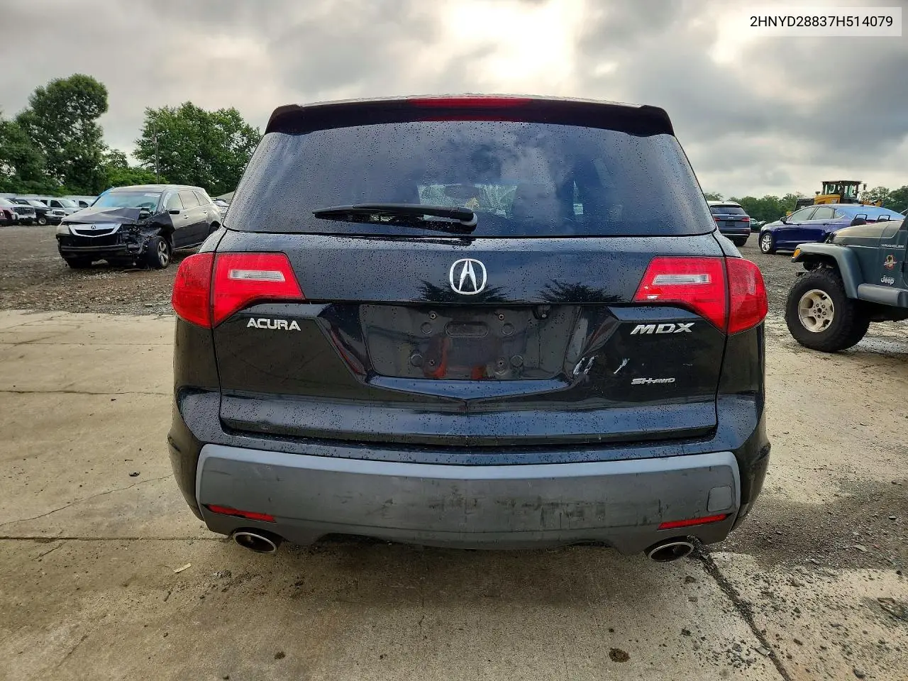 2007 Acura Mdx Sport VIN: 2HNYD28837H514079 Lot: 62255036