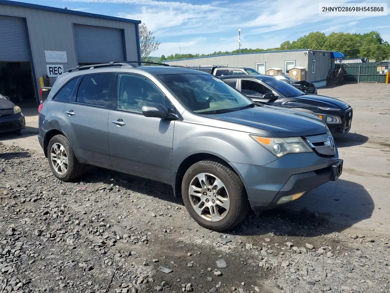 2008 Acura Mdx Technology VIN: 2HNYD28698H545868 Lot: 54838616