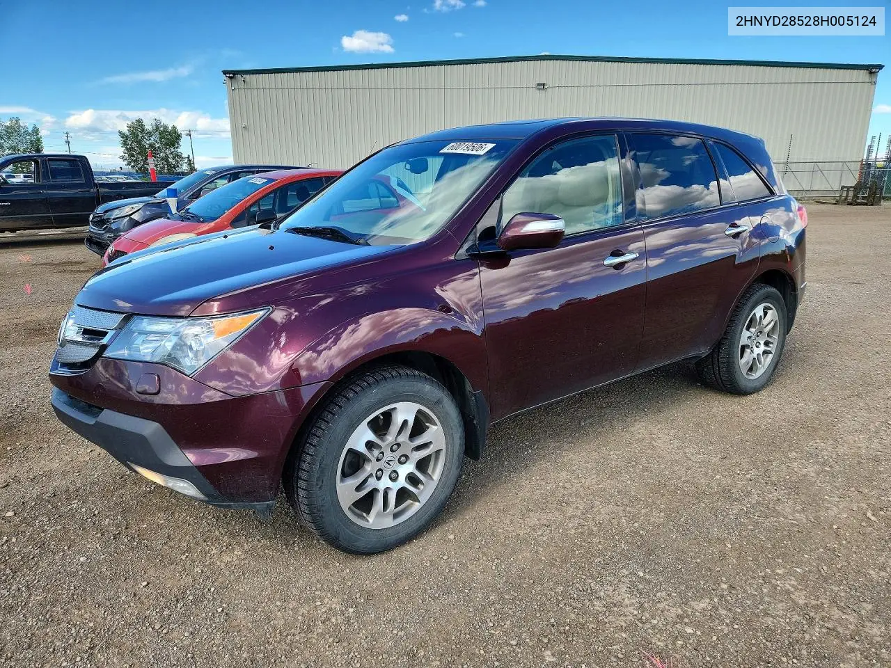 2008 Acura Mdx Sport VIN: 2HNYD28528H005124 Lot: 60019506