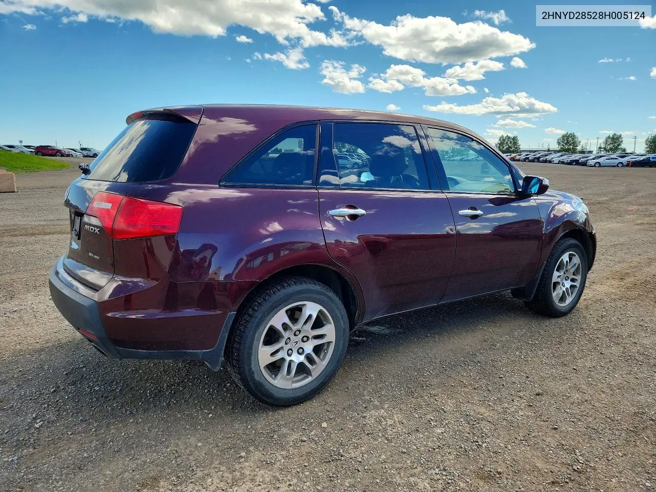 2008 Acura Mdx Sport VIN: 2HNYD28528H005124 Lot: 60019506
