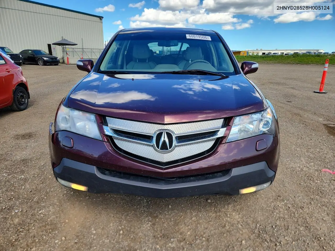 2008 Acura Mdx Sport VIN: 2HNYD28528H005124 Lot: 60019506