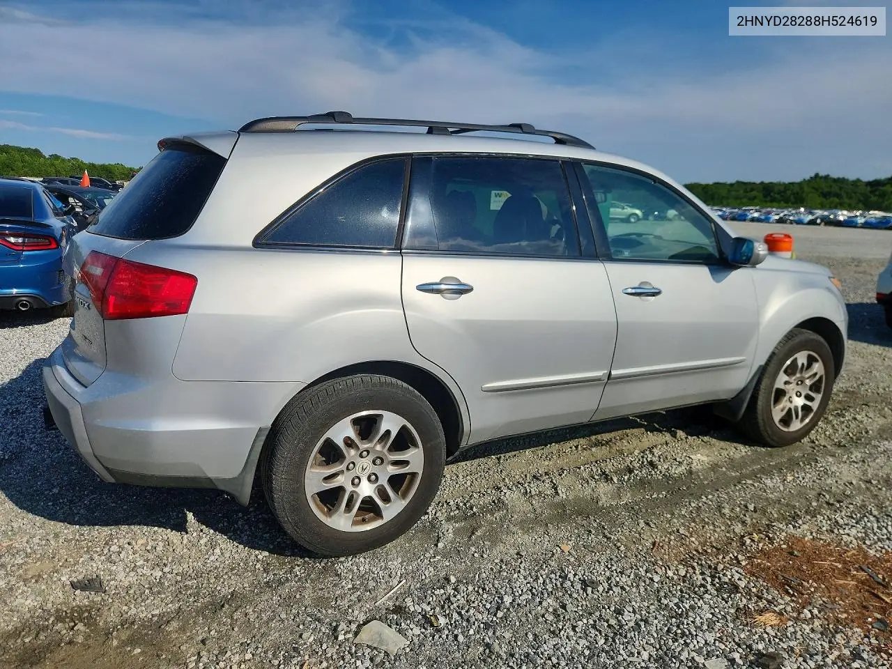 2008 Acura Mdx VIN: 2HNYD28288H524619 Lot: 60196056