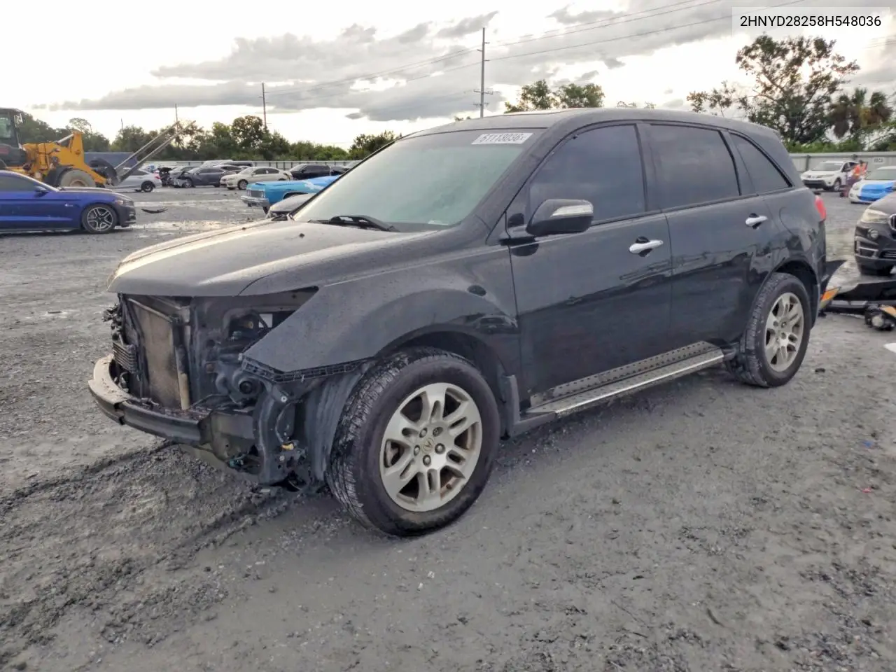 2008 Acura Mdx VIN: 2HNYD28258H548036 Lot: 61113036