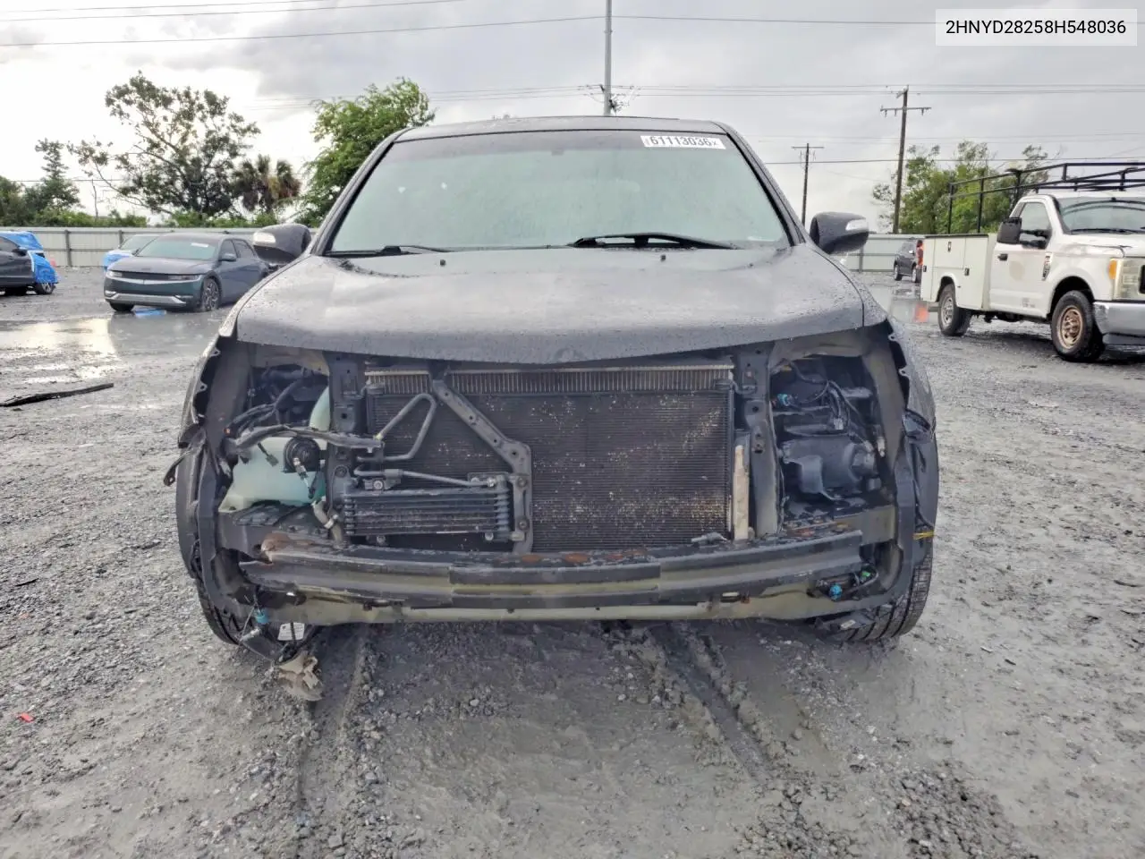 2008 Acura Mdx VIN: 2HNYD28258H548036 Lot: 61113036