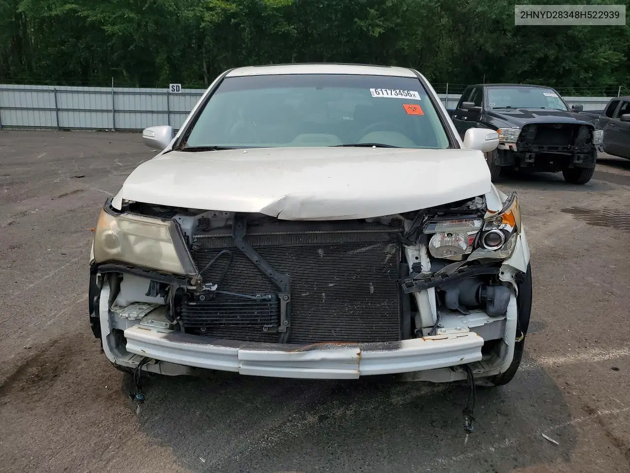 2008 Acura Mdx Technology VIN: 2HNYD28348H522939 Lot: 61173456