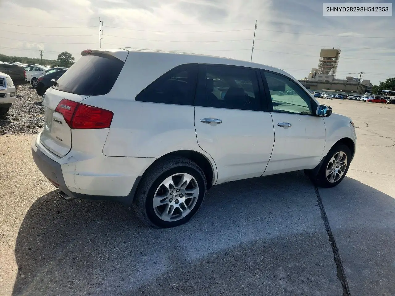 2008 Acura Mdx VIN: 2HNYD28298H542353 Lot: 61202566