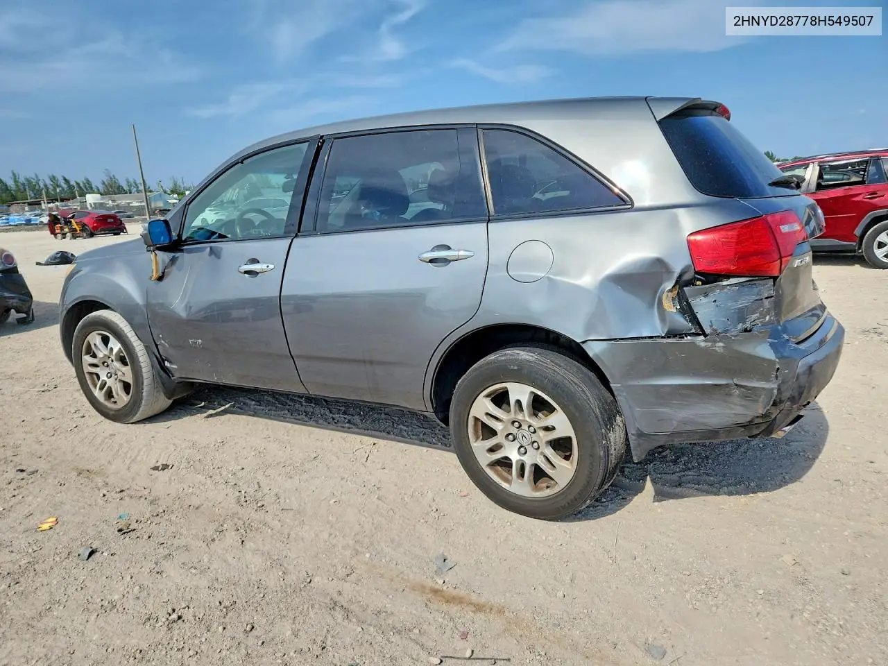 2008 Acura Mdx Sport VIN: 2HNYD28778H549507 Lot: 61587176