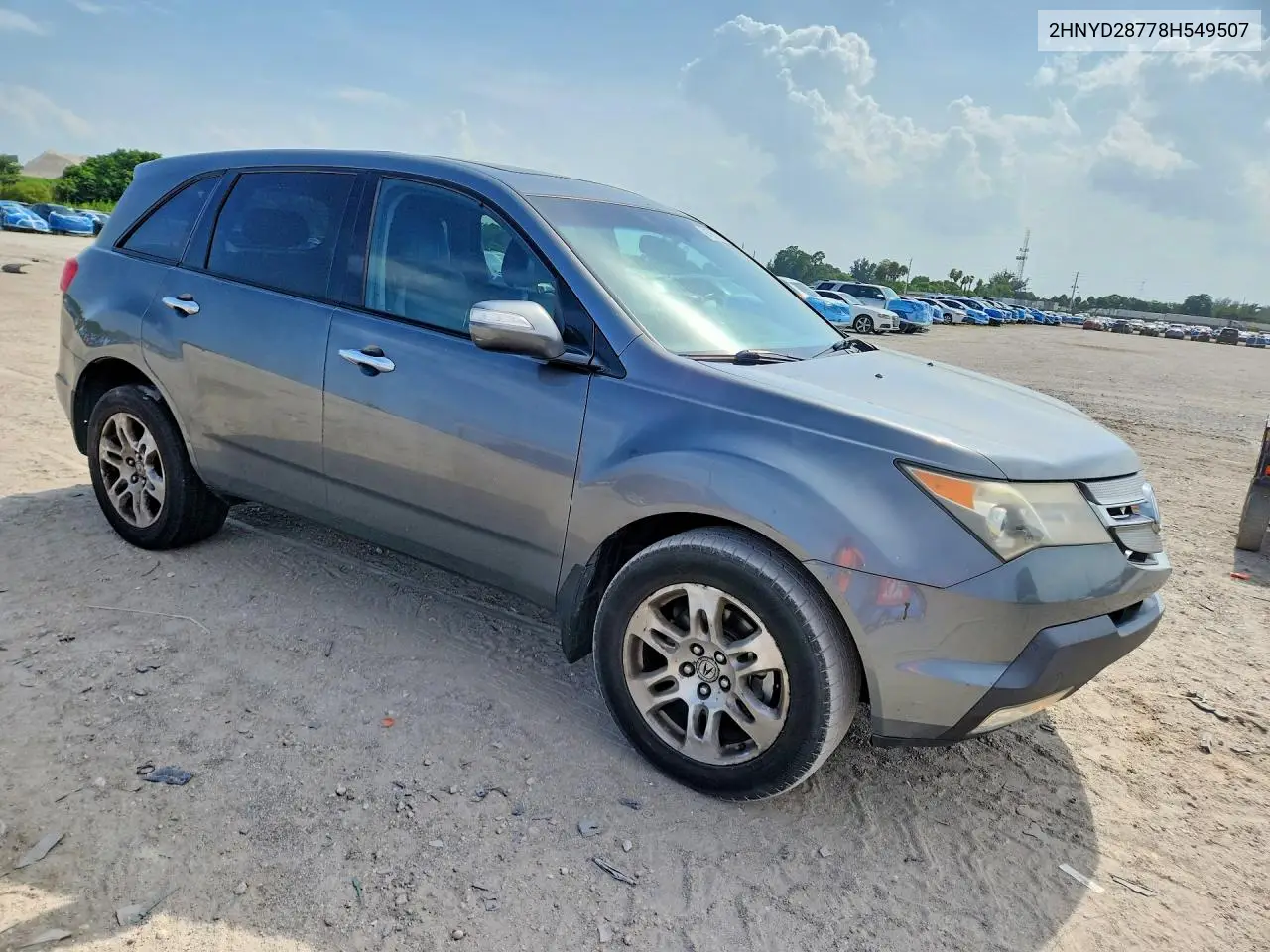 2008 Acura Mdx Sport VIN: 2HNYD28778H549507 Lot: 61587176