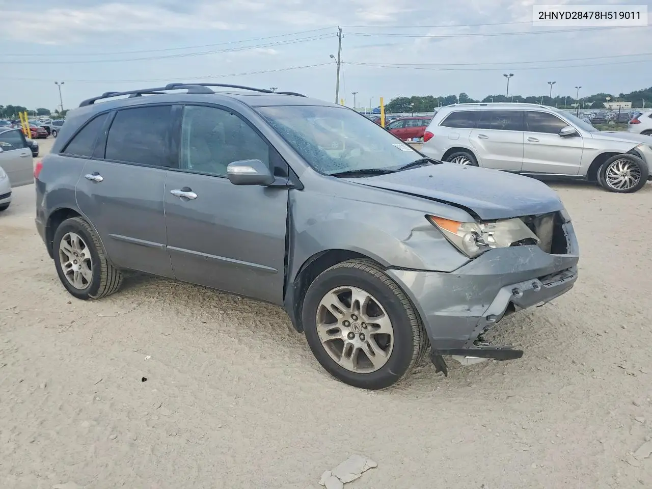 2008 Acura Mdx Technology VIN: 2HNYD28478H519011 Lot: 61613536