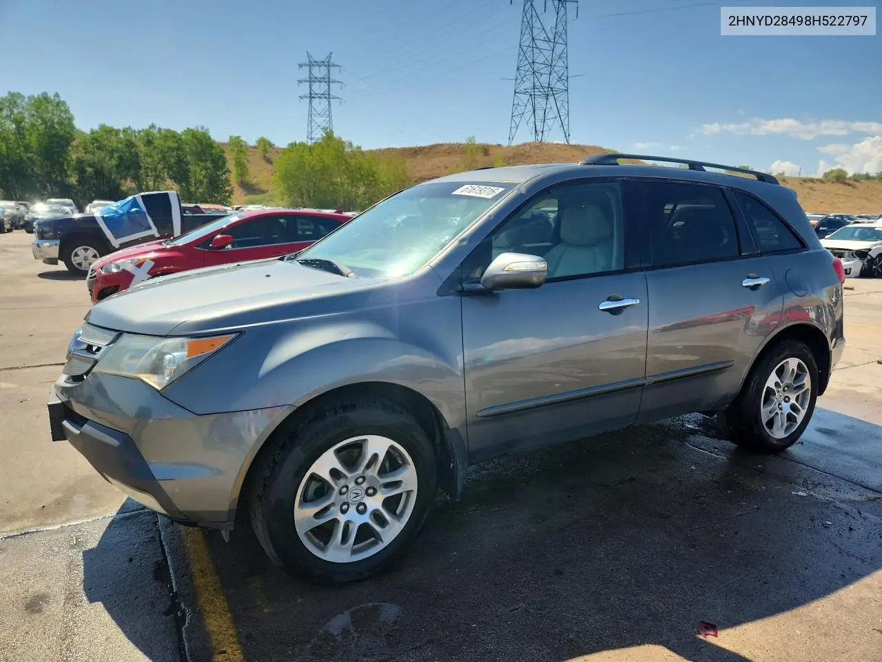 2008 Acura Mdx Technology VIN: 2HNYD28498H522797 Lot: 61619316