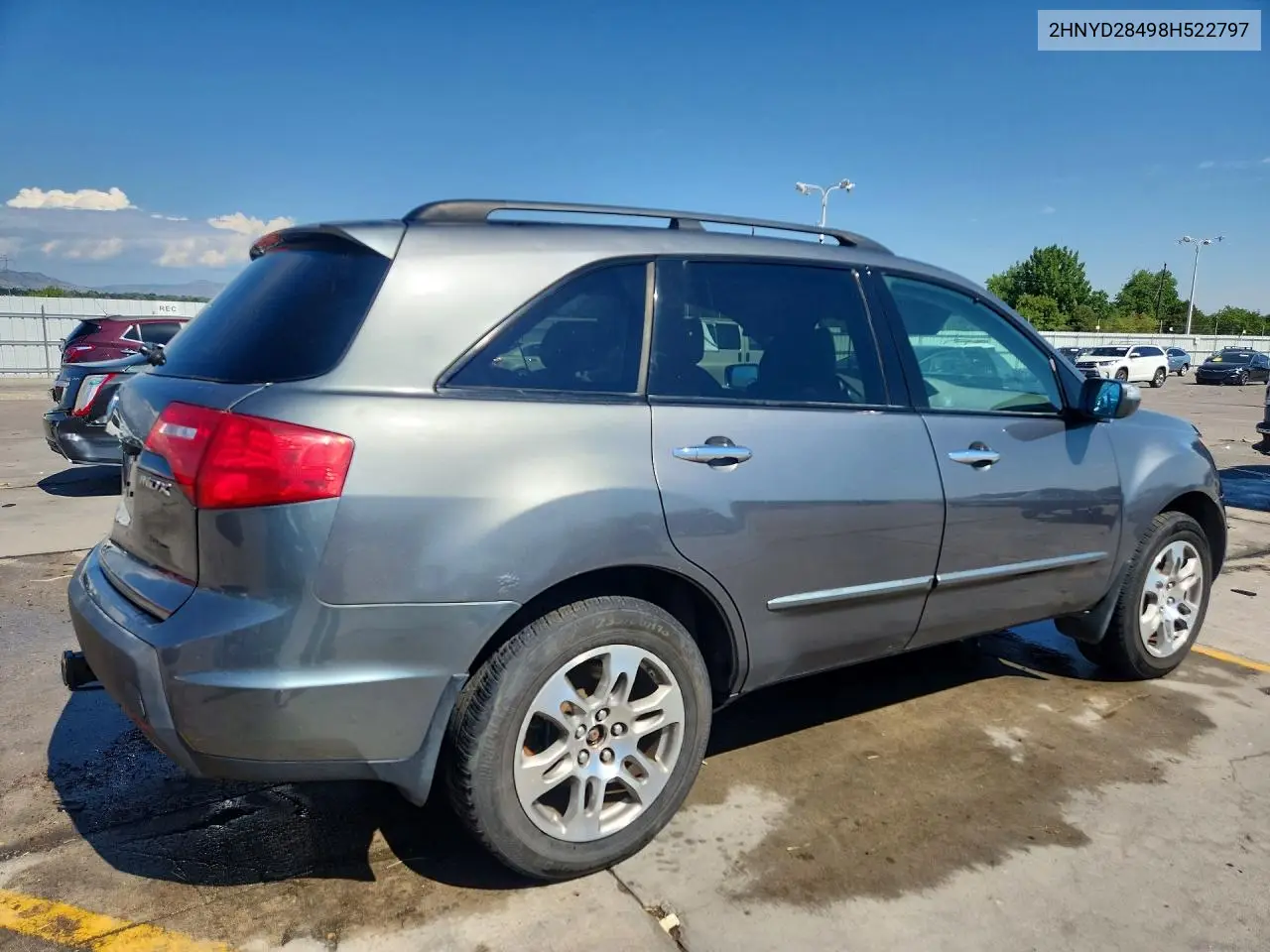2008 Acura Mdx Technology VIN: 2HNYD28498H522797 Lot: 61619316