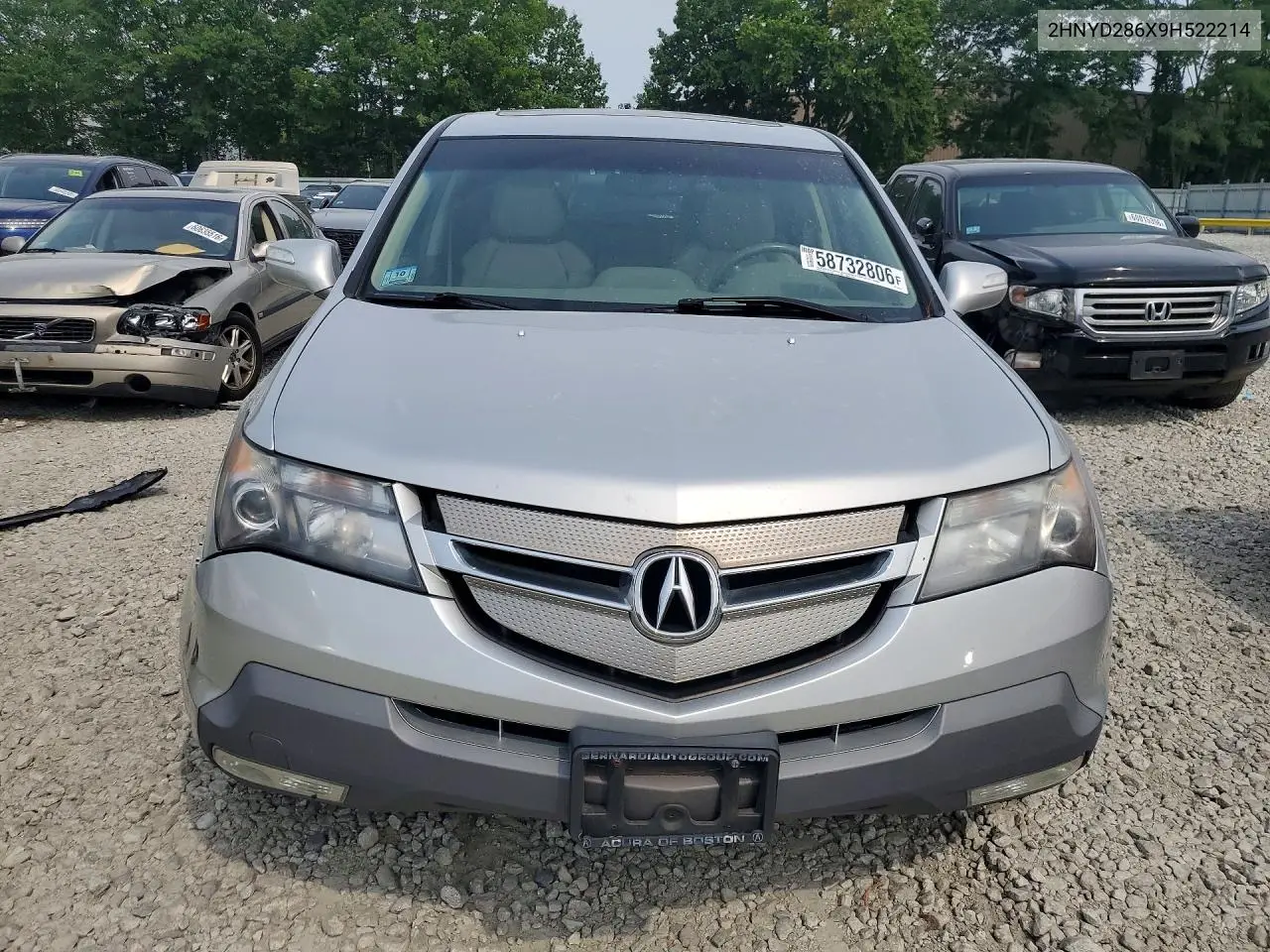 2009 Acura Mdx Technology VIN: 2HNYD286X9H522214 Lot: 58732806