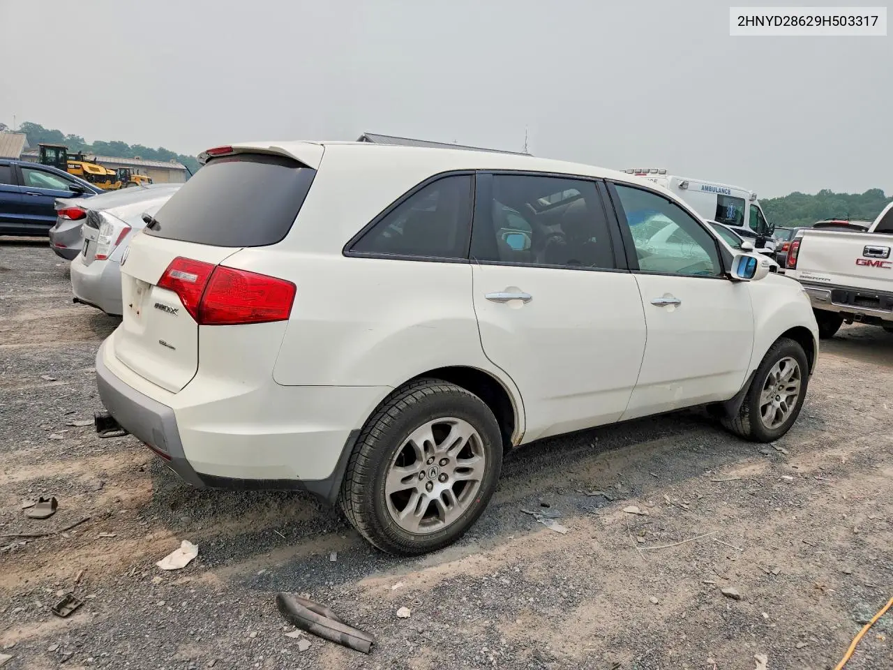 2009 Acura Mdx Technology VIN: 2HNYD28629H503317 Lot: 61019856