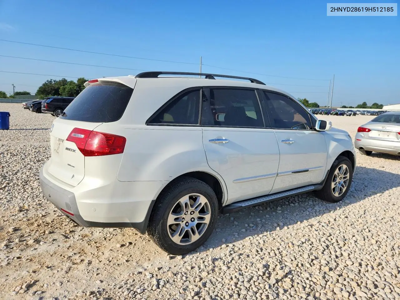 2009 Acura Mdx Technology VIN: 2HNYD28619H512185 Lot: 61980906