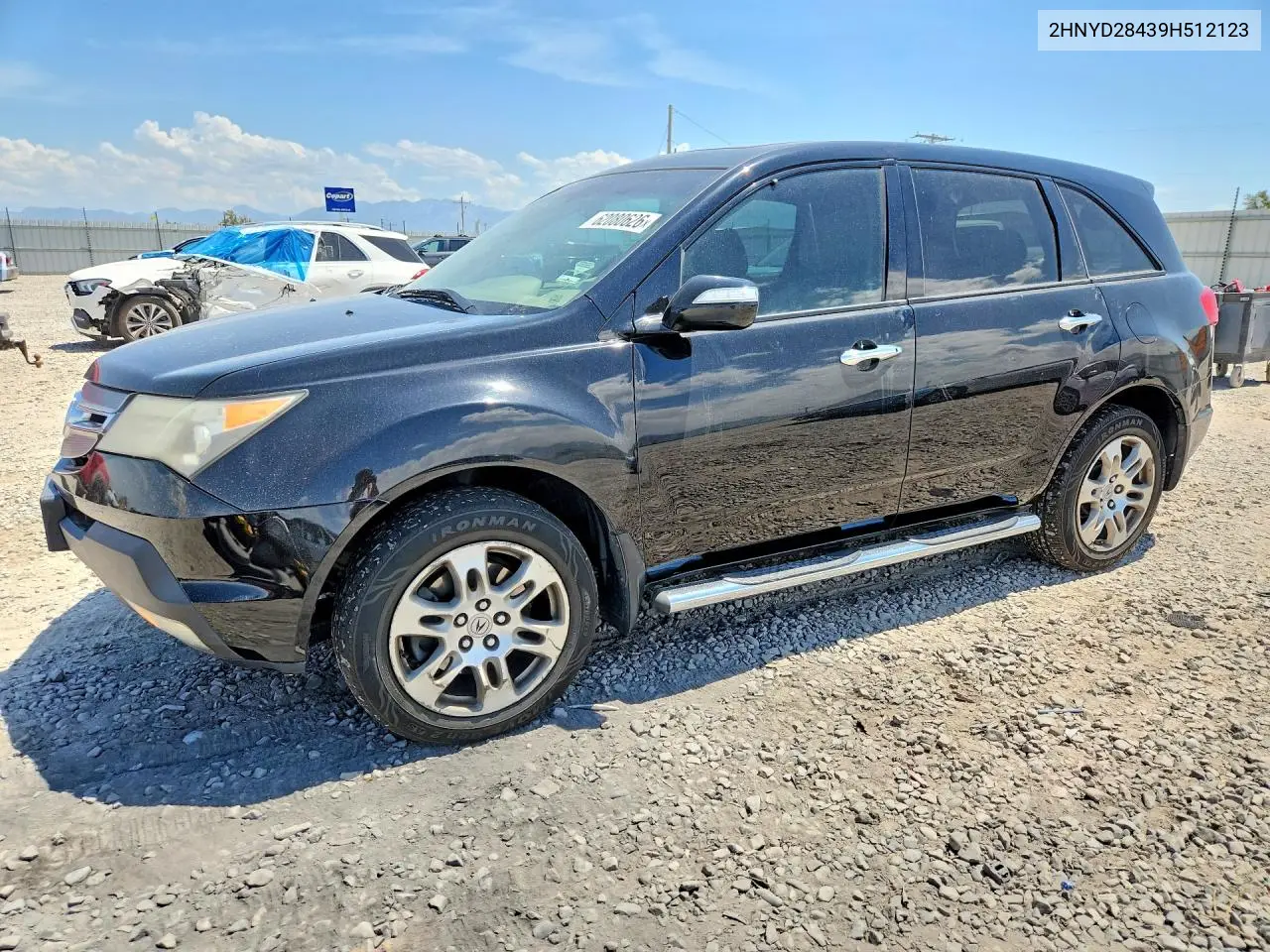 2009 Acura Mdx VIN: 2HNYD28439H512123 Lot: 62080626