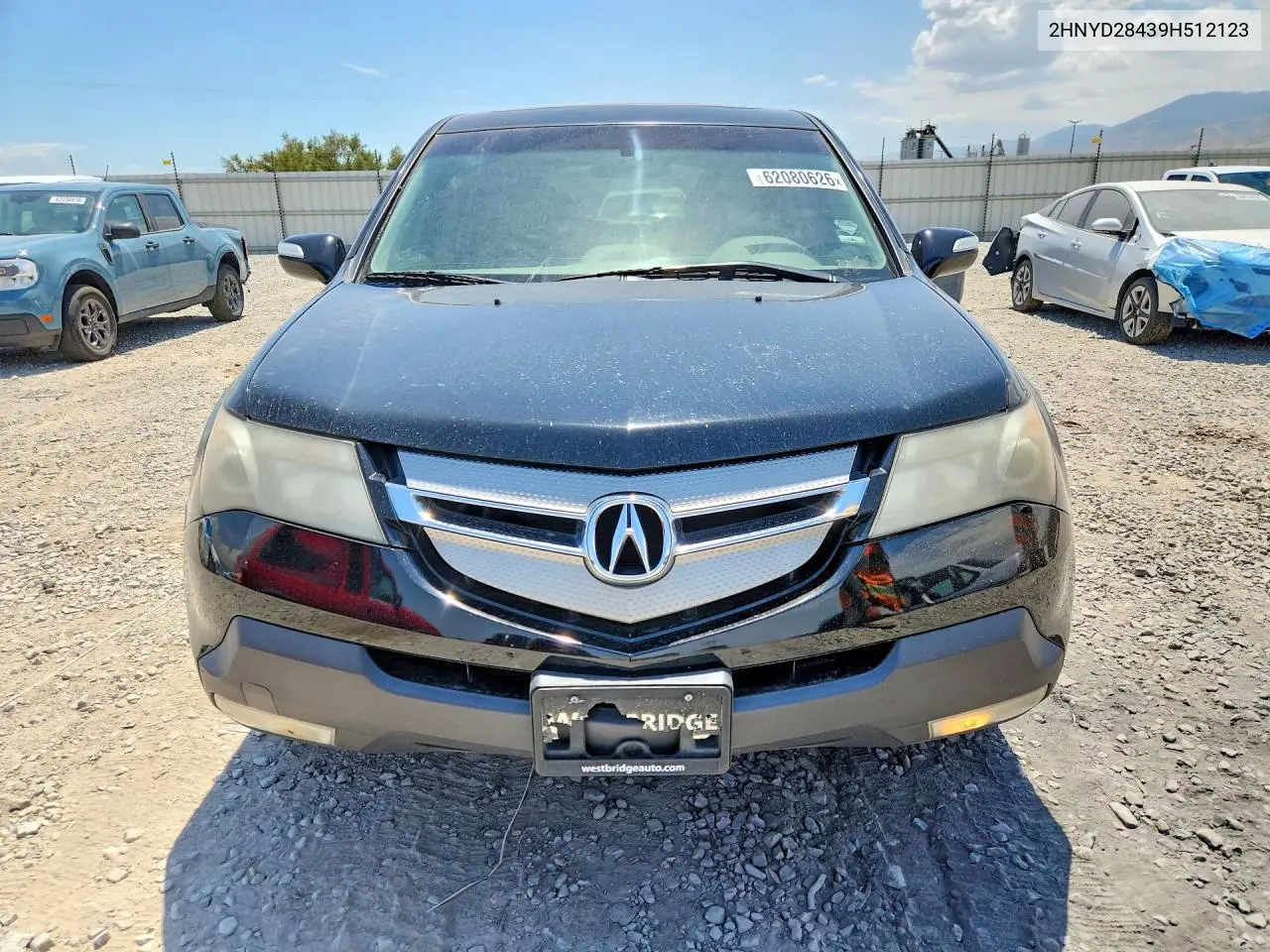 2009 Acura Mdx VIN: 2HNYD28439H512123 Lot: 62080626