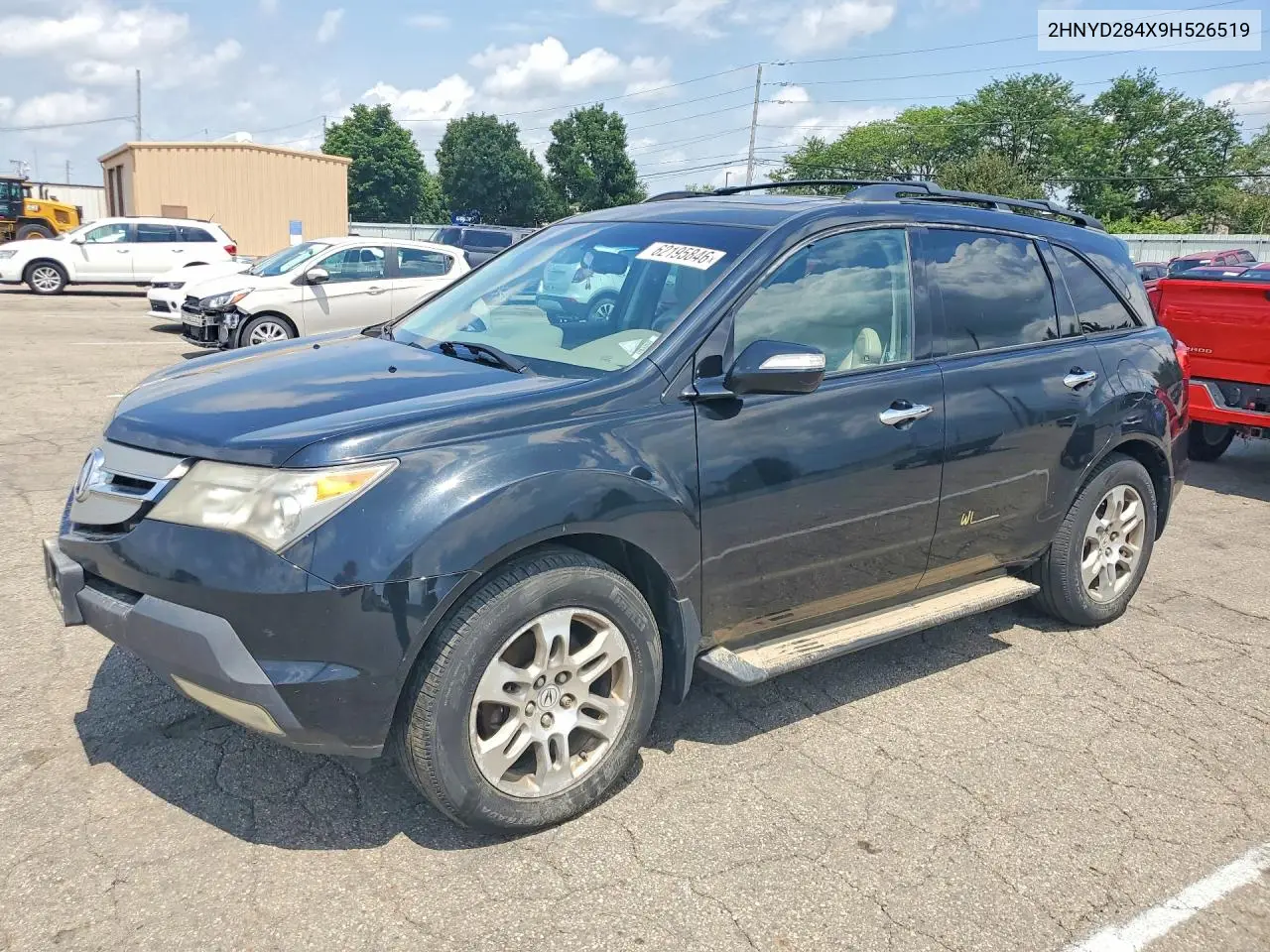 2009 Acura Mdx Technology VIN: 2HNYD284X9H526519 Lot: 62195846