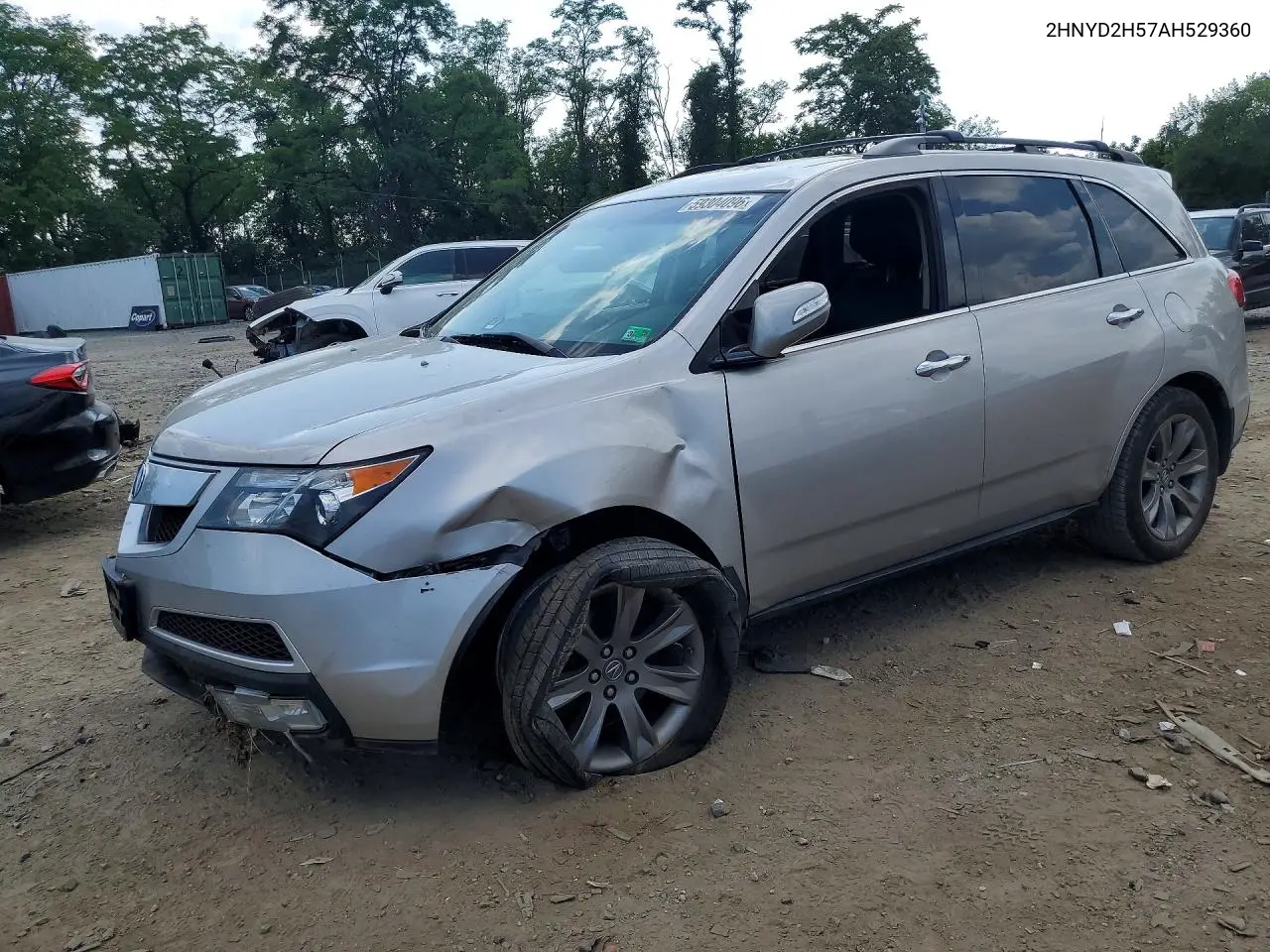 2010 Acura Mdx Advance VIN: 2HNYD2H57AH529360 Lot: 59304096