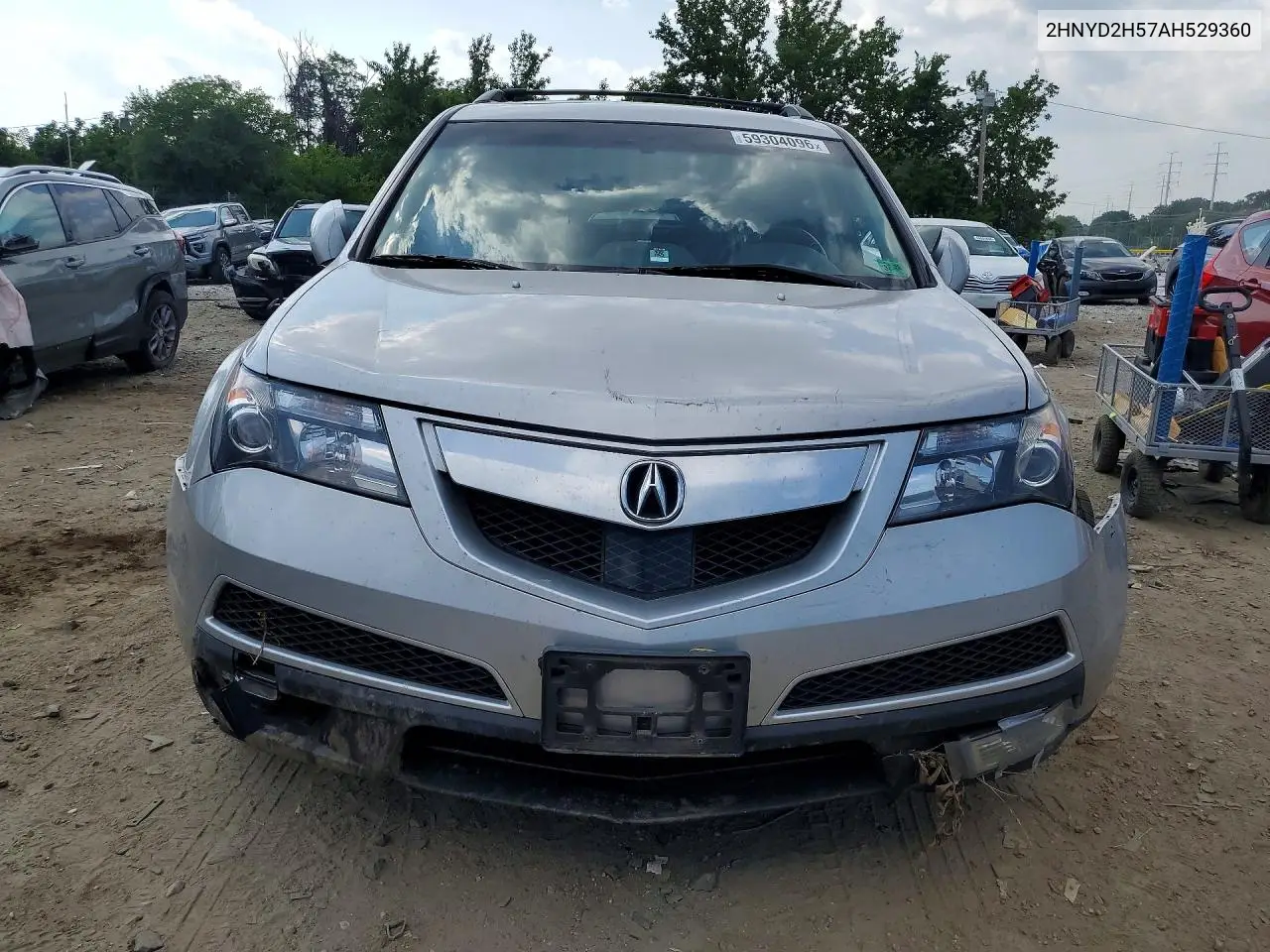 2010 Acura Mdx Advance VIN: 2HNYD2H57AH529360 Lot: 59304096