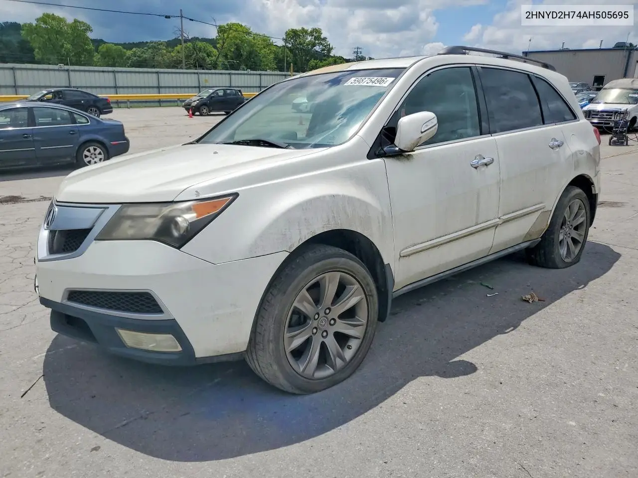 2010 Acura Mdx Advance VIN: 2HNYD2H74AH505695 Lot: 59875496