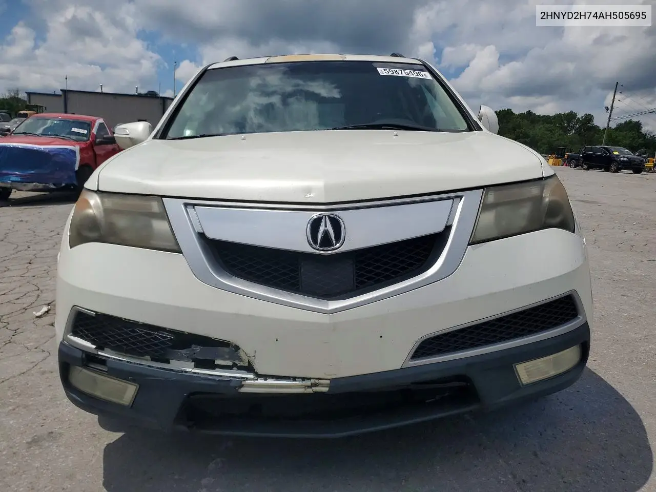 2010 Acura Mdx Advance VIN: 2HNYD2H74AH505695 Lot: 59875496