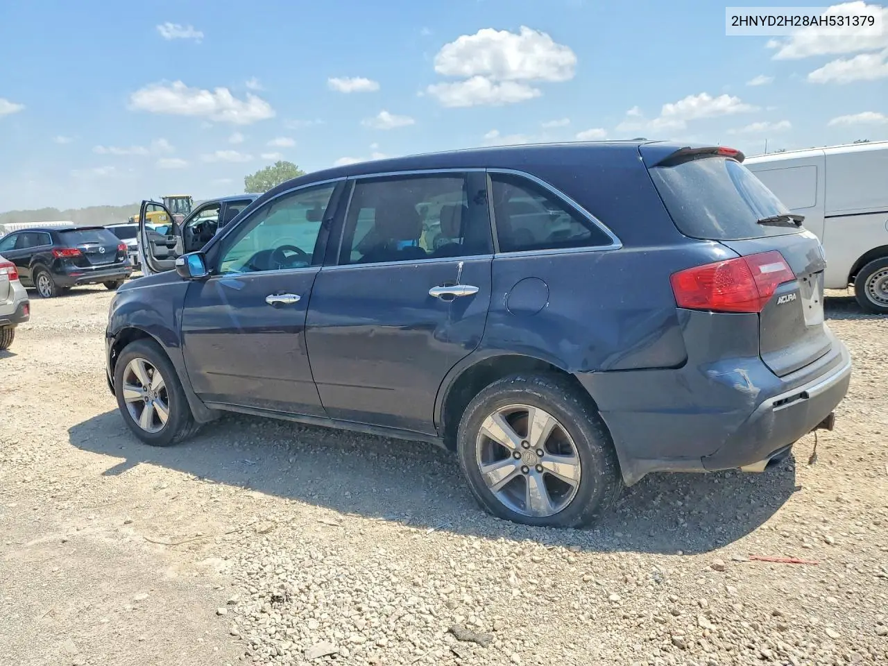 2010 Acura Mdx VIN: 2HNYD2H28AH531379 Lot: 60585446