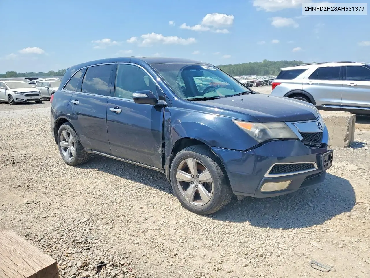 2010 Acura Mdx VIN: 2HNYD2H28AH531379 Lot: 60585446
