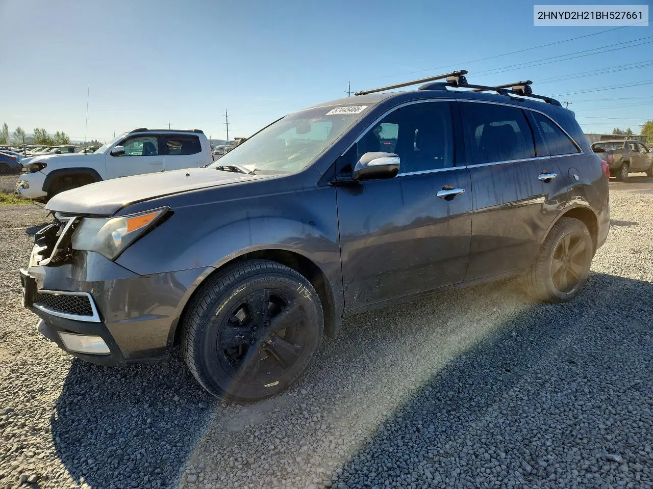 2011 Acur Mdx VIN: 2HNYD2H21BH527661 Lot: 57445466