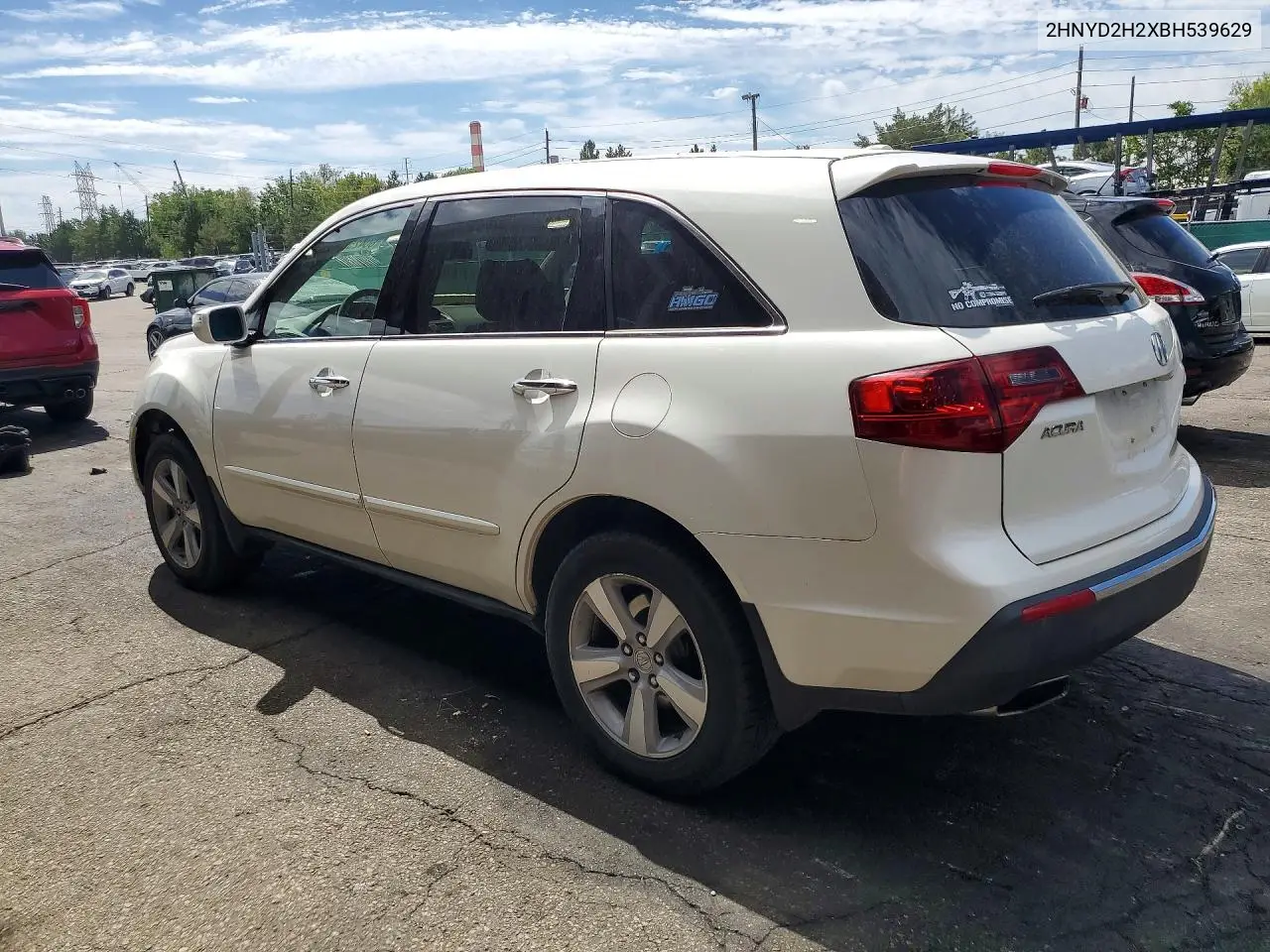 2011 Acura Mdx VIN: 2HNYD2H2XBH539629 Lot: 60425816