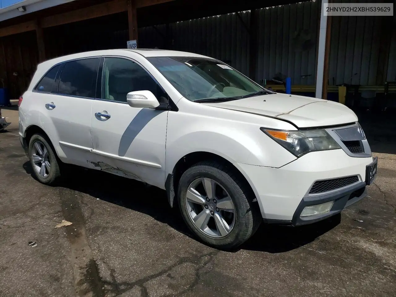 2011 Acura Mdx VIN: 2HNYD2H2XBH539629 Lot: 60425816