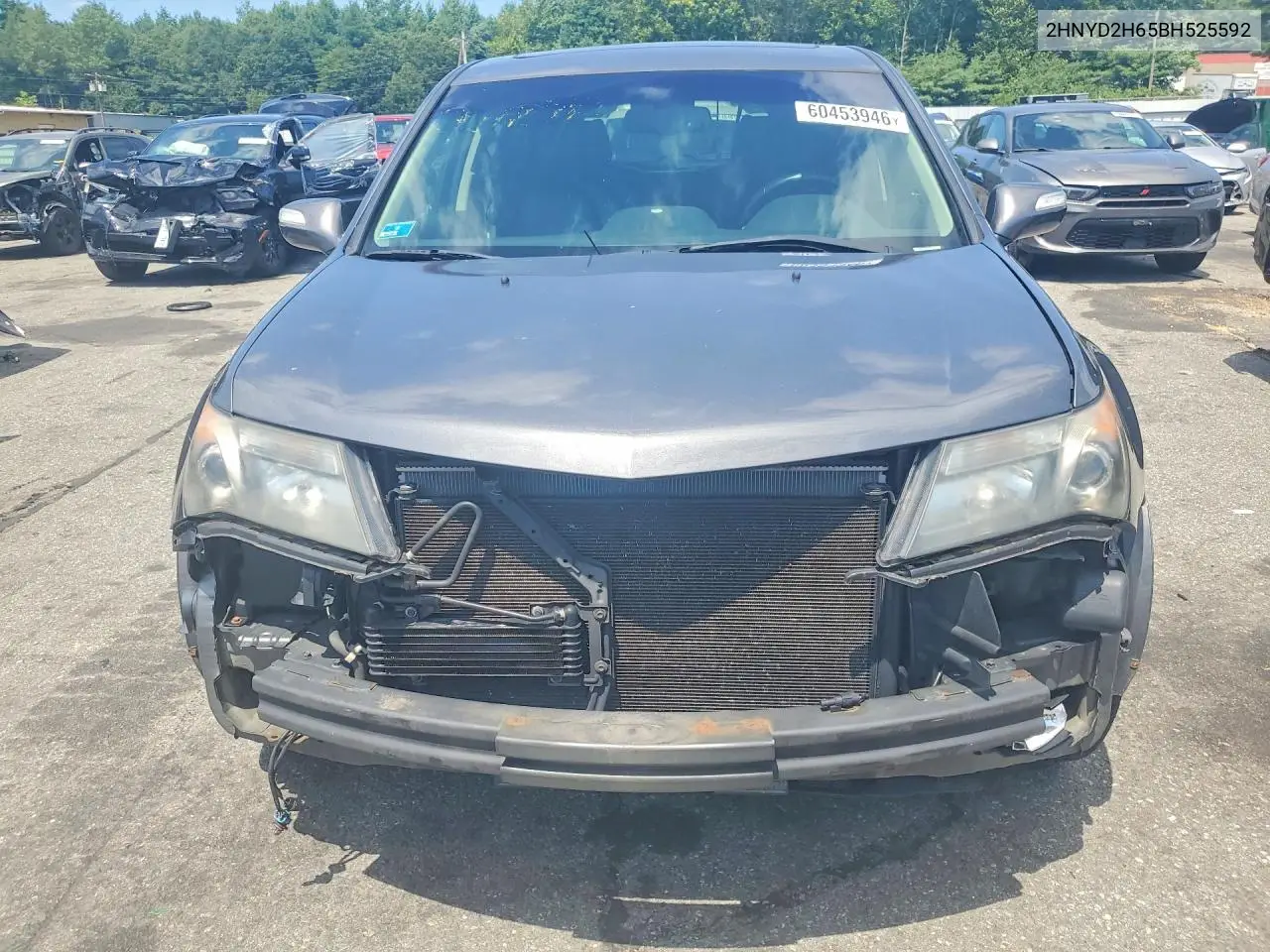 2011 Acura Mdx Technology VIN: 2HNYD2H65BH525592 Lot: 60453946