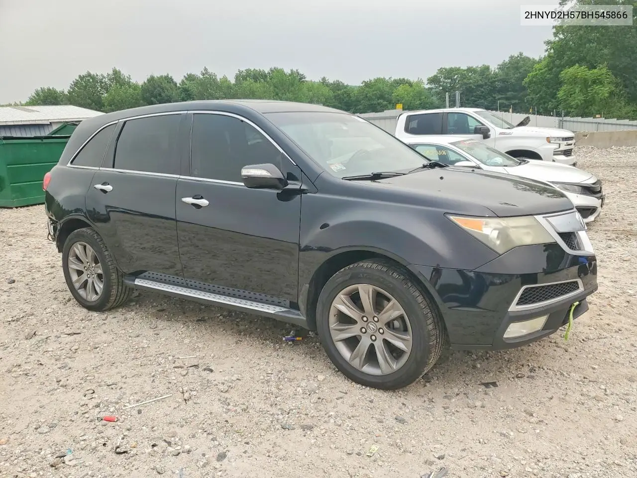 2011 Acura Mdx Advance VIN: 2HNYD2H57BH545866 Lot: 60626326