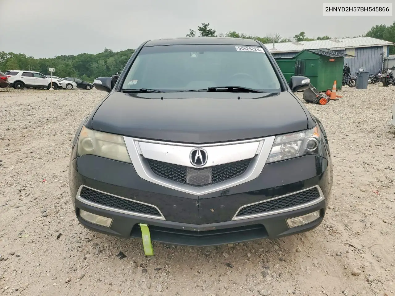 2011 Acura Mdx Advance VIN: 2HNYD2H57BH545866 Lot: 60626326