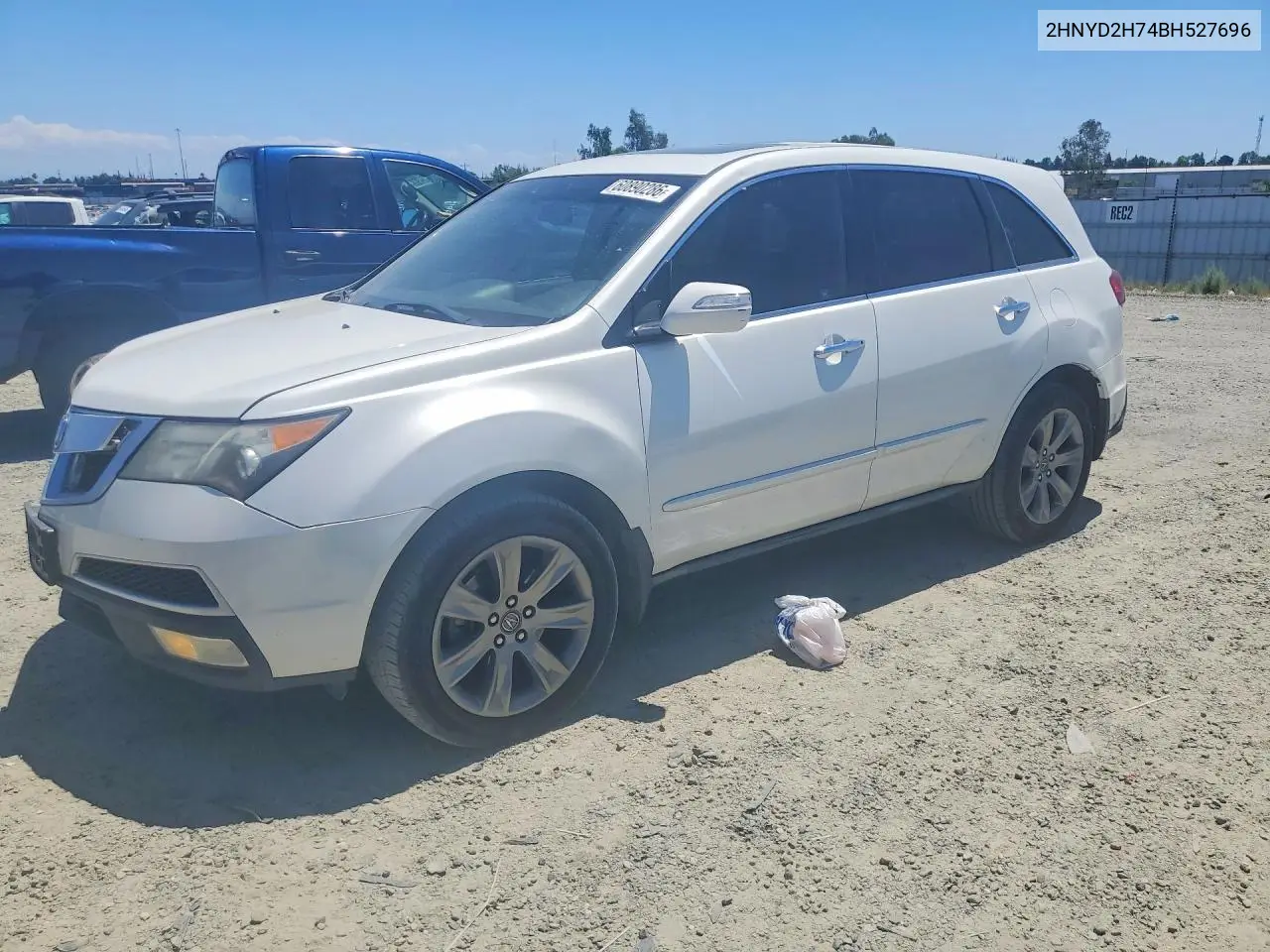 2011 Acura Mdx Advance VIN: 2HNYD2H74BH527696 Lot: 60890286