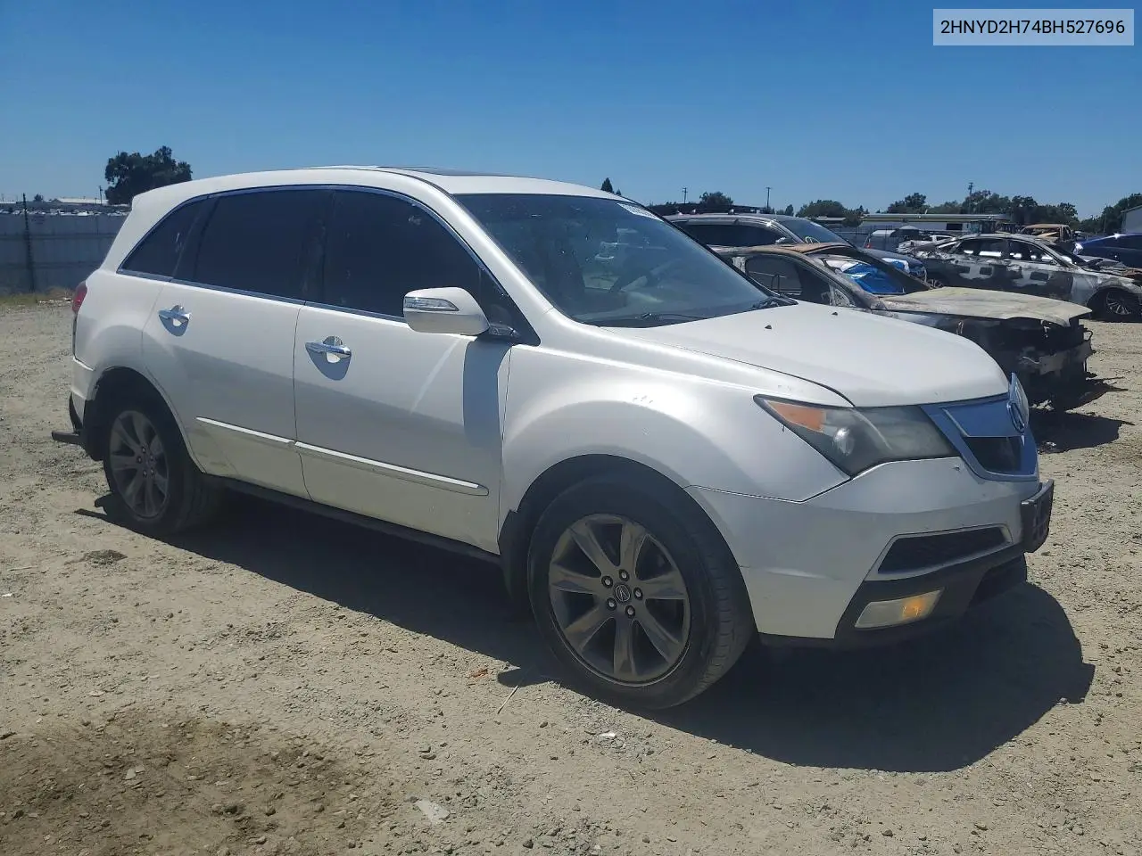 2011 Acura Mdx Advance VIN: 2HNYD2H74BH527696 Lot: 60890286