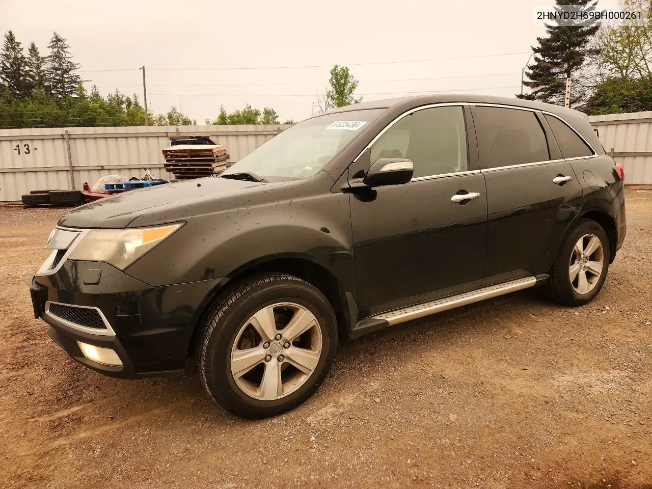 2011 Acura Mdx Technology VIN: 2HNYD2H69BH000261 Lot: 61025436