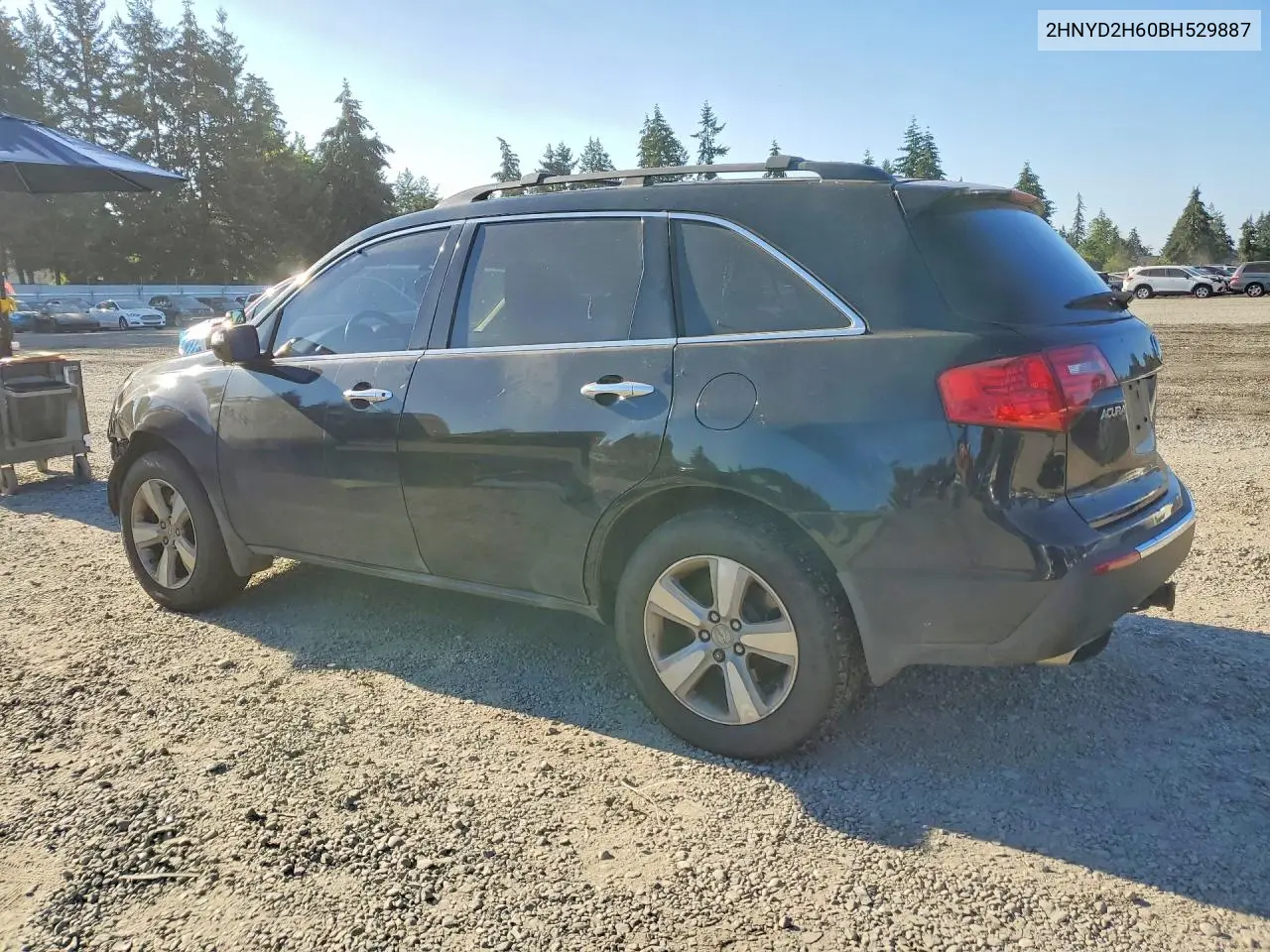 2011 Acura Mdx Technology VIN: 2HNYD2H60BH529887 Lot: 61184686