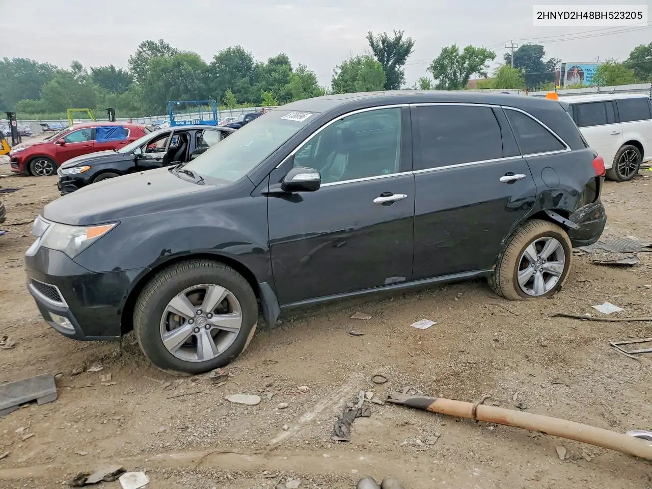 2011 Acura Mdx Technology VIN: 2HNYD2H48BH523205 Lot: 61386696