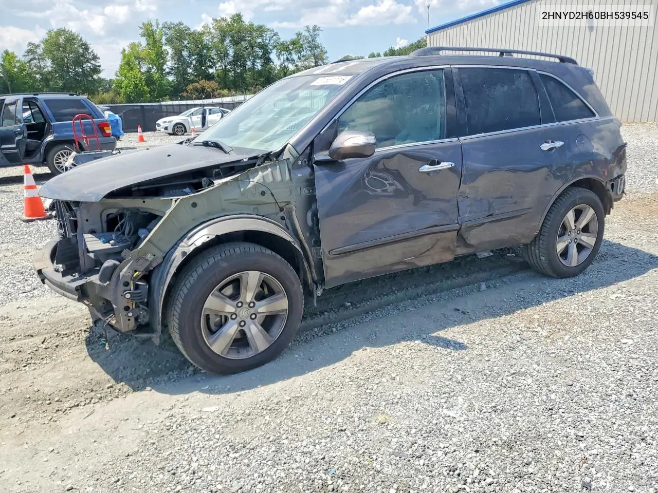 2011 Acura Mdx Technology VIN: 2HNYD2H60BH539545 Lot: 61561116