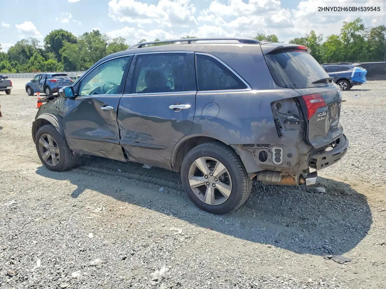 2011 Acura Mdx Technology VIN: 2HNYD2H60BH539545 Lot: 61561116