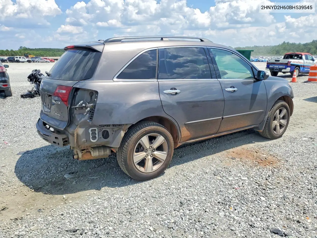 2011 Acura Mdx Technology VIN: 2HNYD2H60BH539545 Lot: 61561116