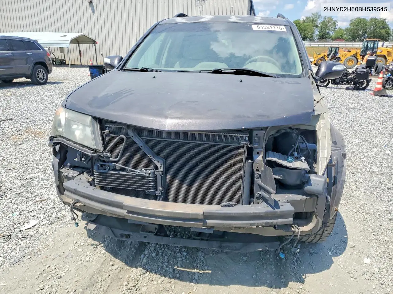 2011 Acura Mdx Technology VIN: 2HNYD2H60BH539545 Lot: 61561116